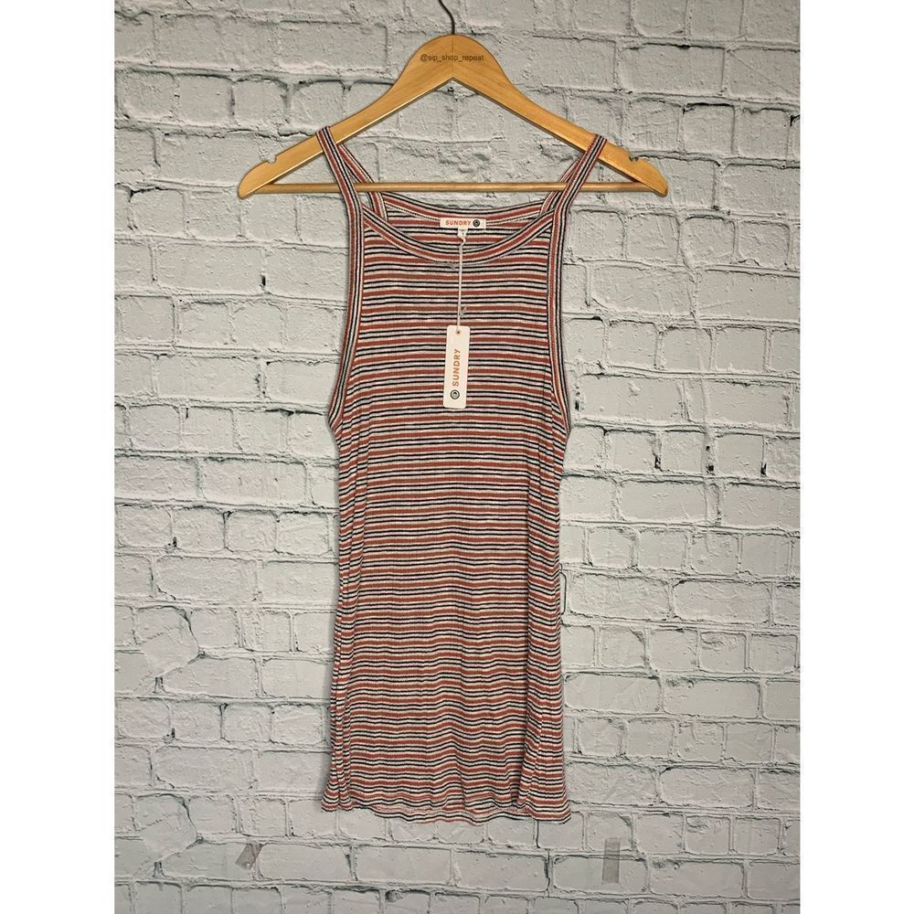 NWT Sundry Stripe strappy tank. Small